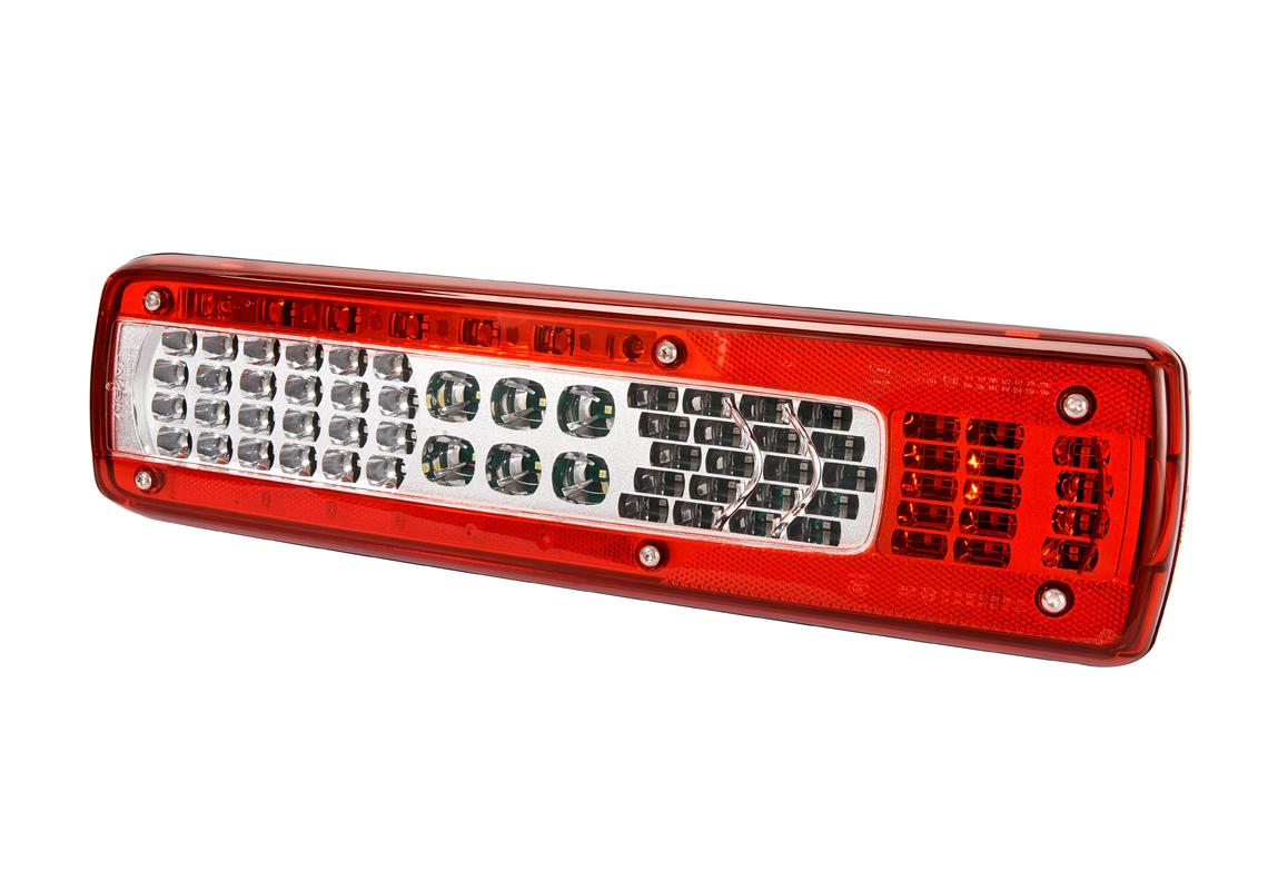 Feu arrière LED Droit, alarme, connecteur AMP 1.5 - 7 voies Latéral